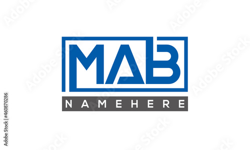 MAB creative three letters logo