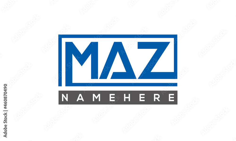 MAZ creative three letters logo MAZ creative three letters logo
