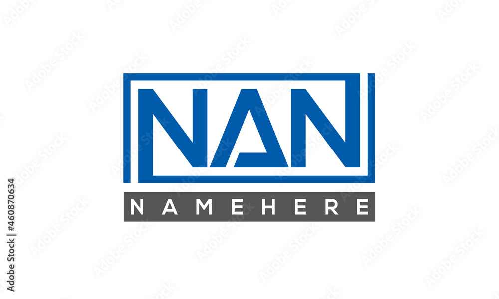 NAN creative three letters logo NAN creative three letters logo