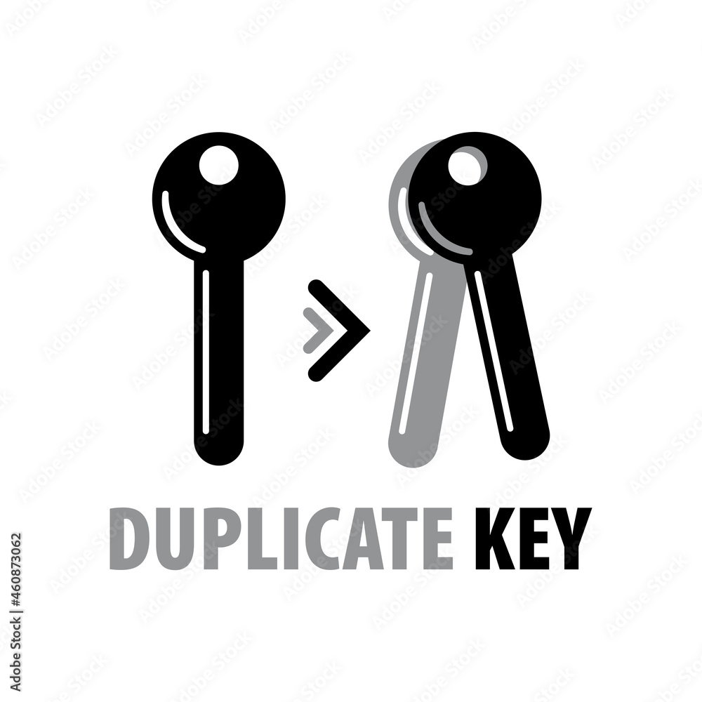 Vector logo of making and duplicate keys Vector logo of making and duplicate keys