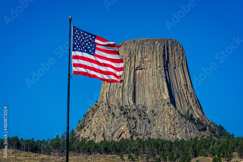 Devil's Tower Wyoming from outside the park photo