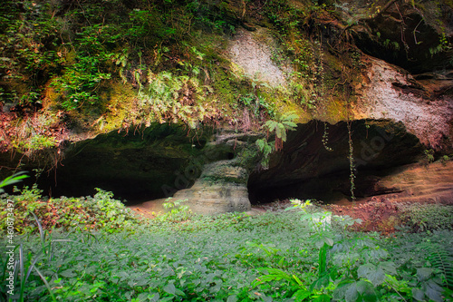 Caves of a prehistoric settlement