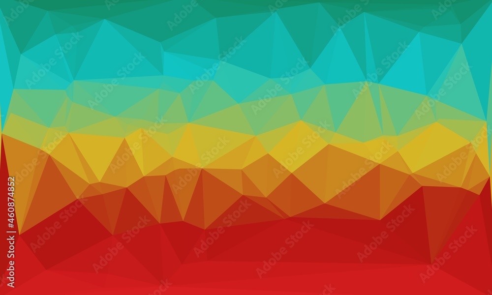 Obraz premium vibrant minimal multicolored polygonal background