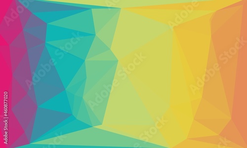 vibrant minimal multicolored polygonal background