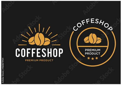 inspiration vintage coffee emblem logo