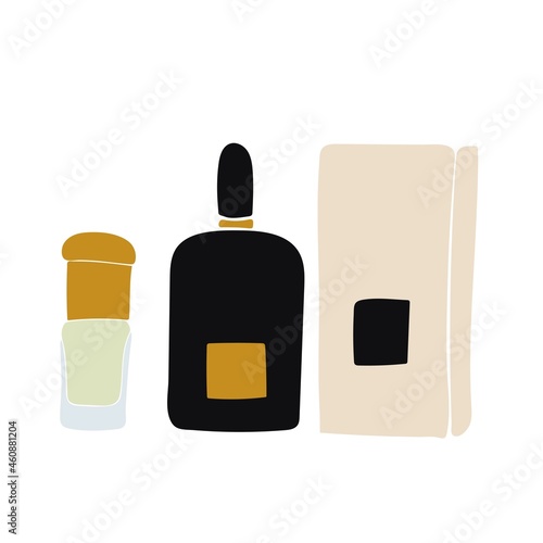 Vector illustration of a bottle of perfume