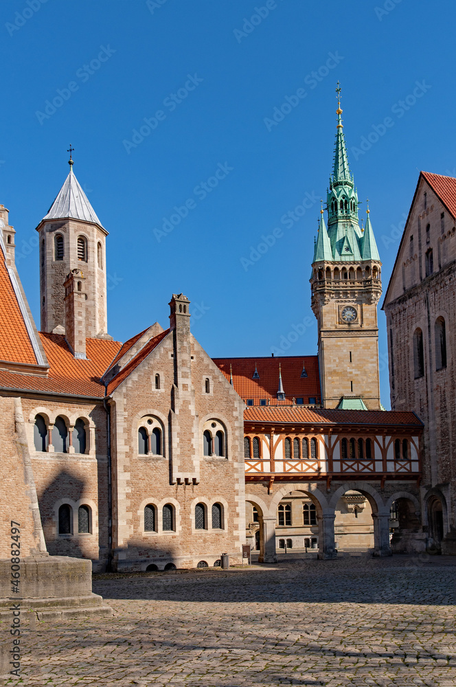 Burg Dankwarderode in der Altstadt von Braunschweig in Niedersachsen, Deutschland