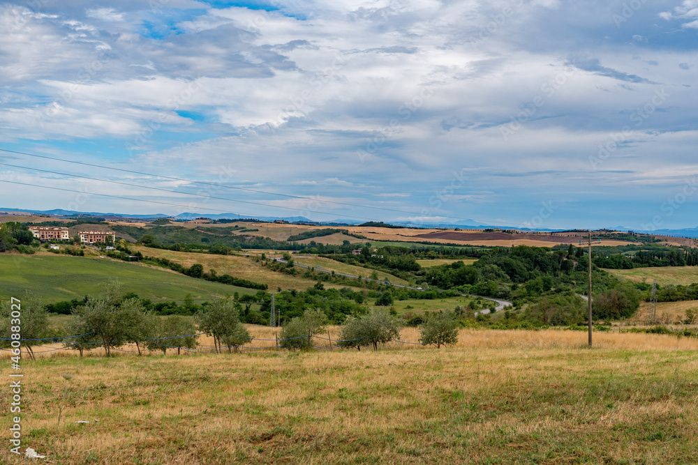 Landscape of the Tuscany Region near Siena, Italy