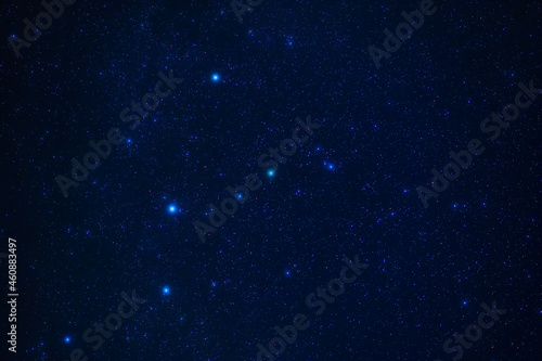 Fototapeta Naklejka Na Ścianę i Meble -  Night starry sky with stars, constellations, nebulae and galaxies at night. Abstract blue background