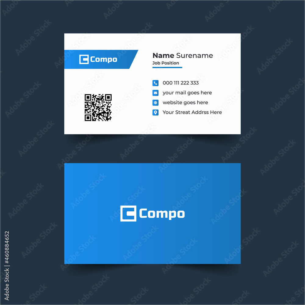Professional Minimalis Clean Business Card Design Template Professional Minimalis Clean Business Card Design Template