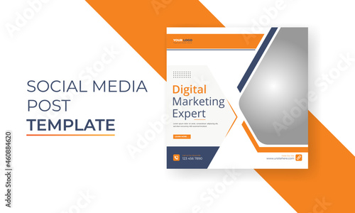 Creative Digital business marketing post banner template, advertising design, social media banner post design
