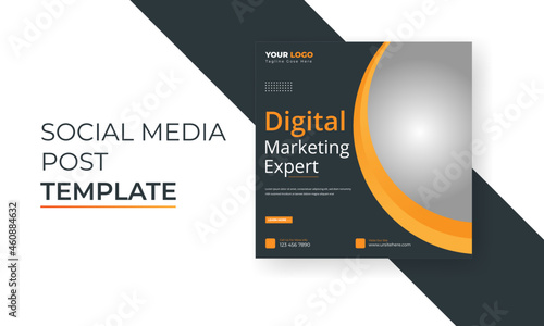 Creative Digital business marketing post banner template, advertising design, social media banner post design