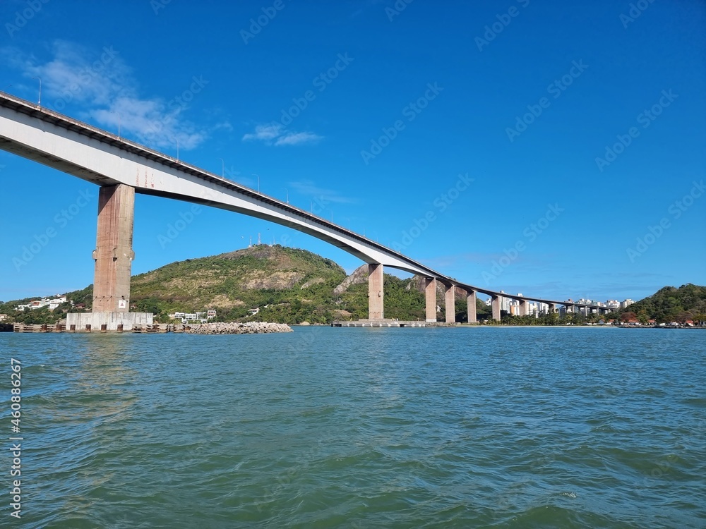 Third bridge over the sea in the bay of Vitória in Espírito Santo, Brazil.