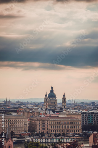 Beautiful panoramic view of Budapest , Hungary