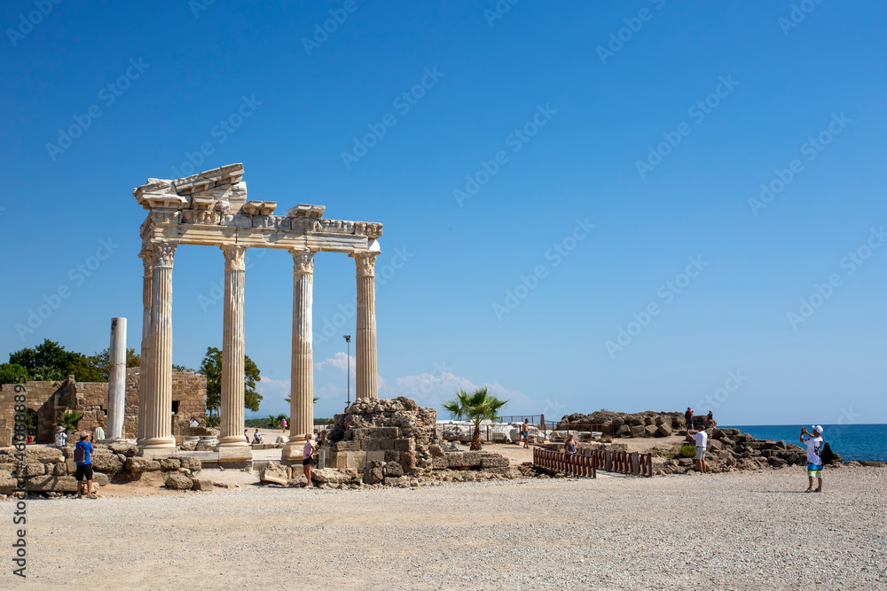 Turkey Antalya Side ancient city Apollon Temple