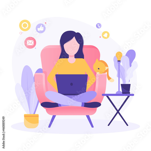 business development courses remote work online remote work freelance technology laptop work at home girl