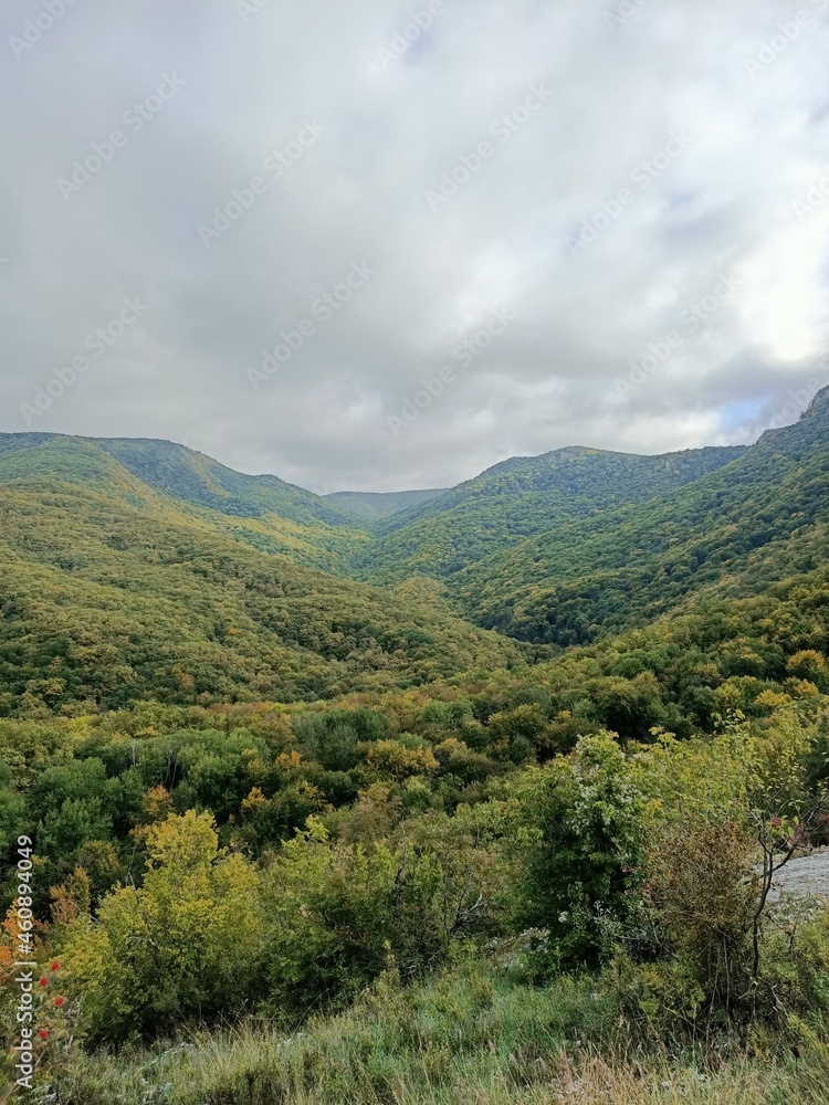 Naklejka premium landscape in the mountains