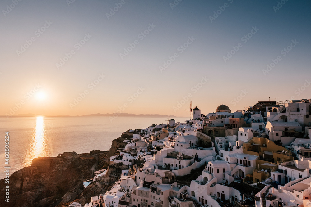 Sunset in Oia Santorini 