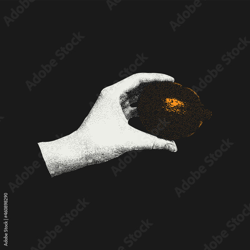 Geometric Vector Shape. Figure isolated on background.