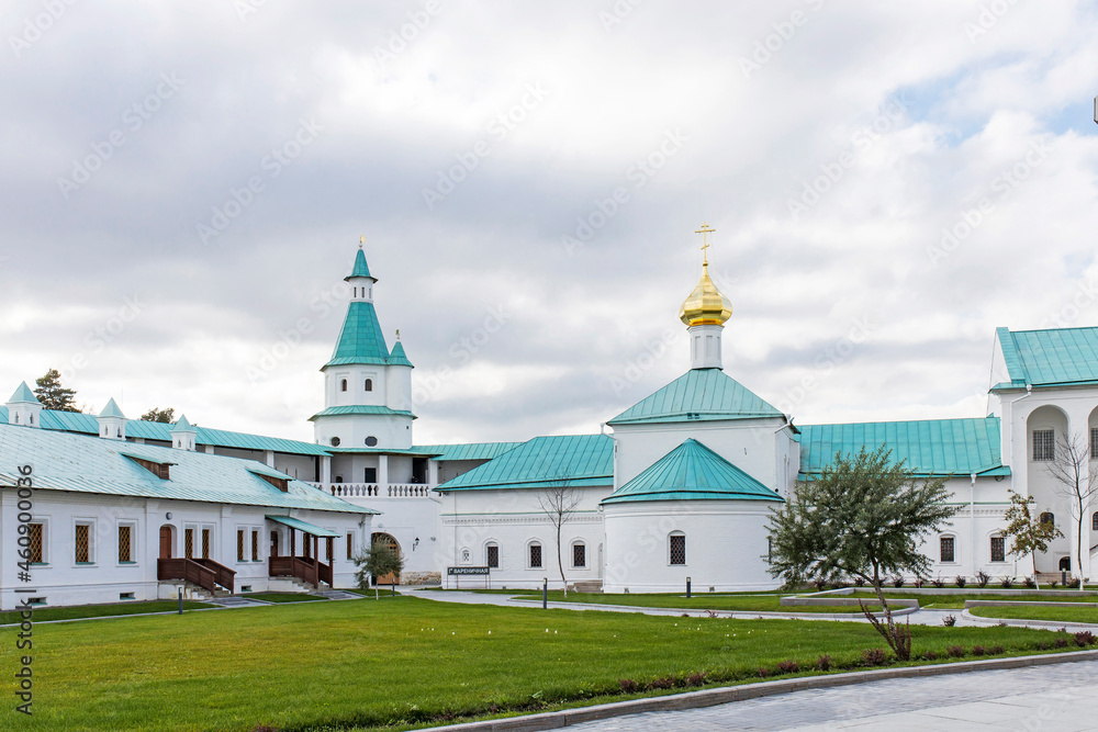 The Resurrection Cathedral of the New Jerusalem Monastery was built according to the drawings of the prototype - the Church of the Holy Sepulcher in Jerusalem. ISTRA, RUSSIA