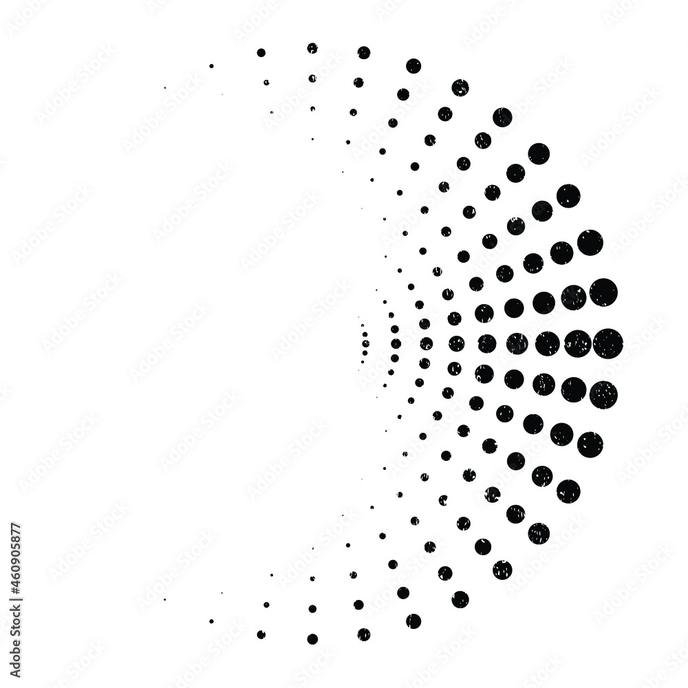 Halftone dots in circle form. round logo . vector dotted frame . Half tone design element, Grunge textured circle . Sun burst Halftone dots in circle form. round logo . vector dotted frame . Half tone design element, Grunge textured circle . Sun burst