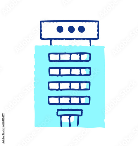 看板のあるビル