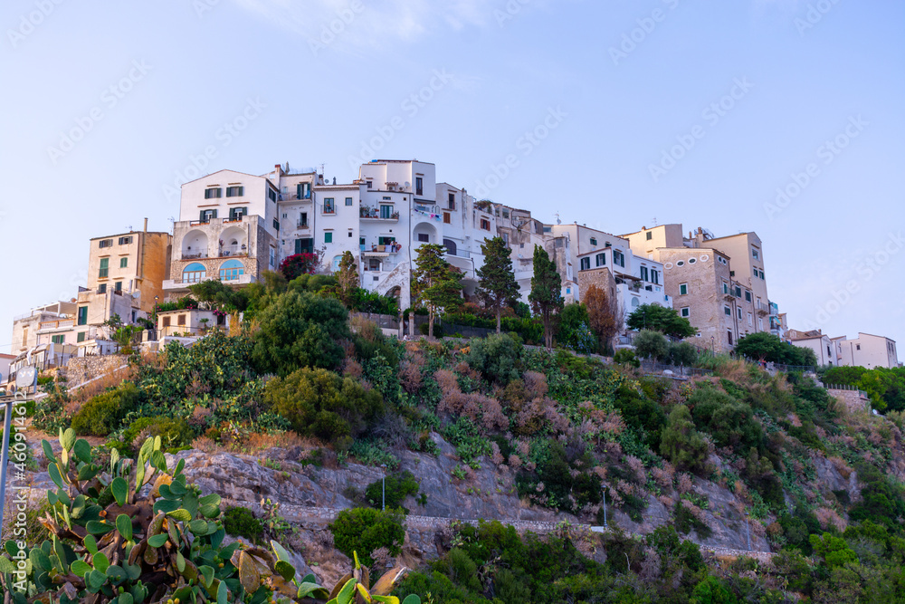 View on old part of Sperlonga, ancient Italian city in province Latina on Tyrrhenian sea, tourists vacation destination View on old part of Sperlonga, ancient Italian city in province Latina on Tyrrhenian sea, tourists vacation destination