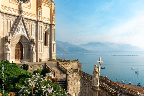 Morning walk in old part of Gaeta, ancient Italian city in province Latina