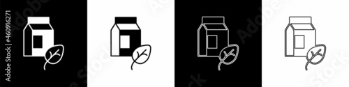 Set Vegan milk icon isolated Set background. Vegetarian product. Vector