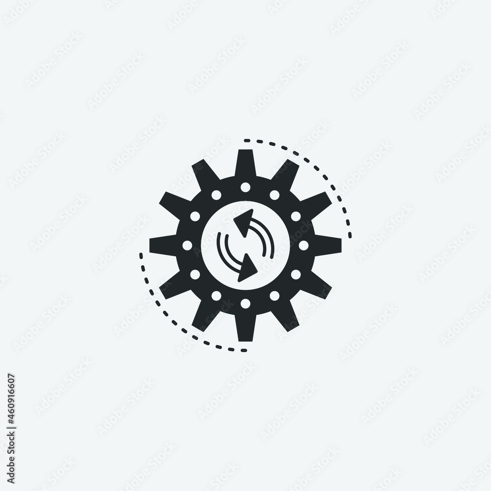 Process vector icon illustration sign Process vector icon illustration sign