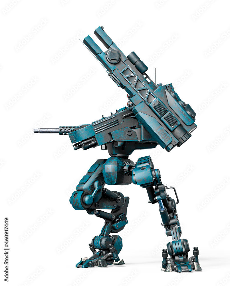 combat mech is attacking up