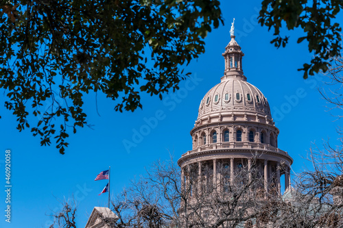 Aerial Views Of The City Of Austin Texas Along The Colorado River photo