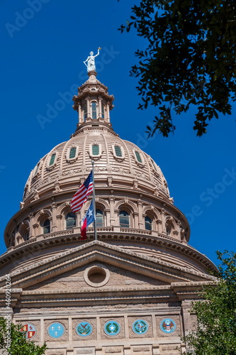 Aerial Views Of The City Of Austin Texas Along The Colorado River photo