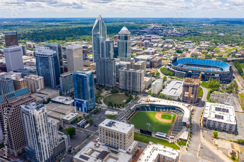 Aerial Views Of The City Of Charlotte, North Carolina photo