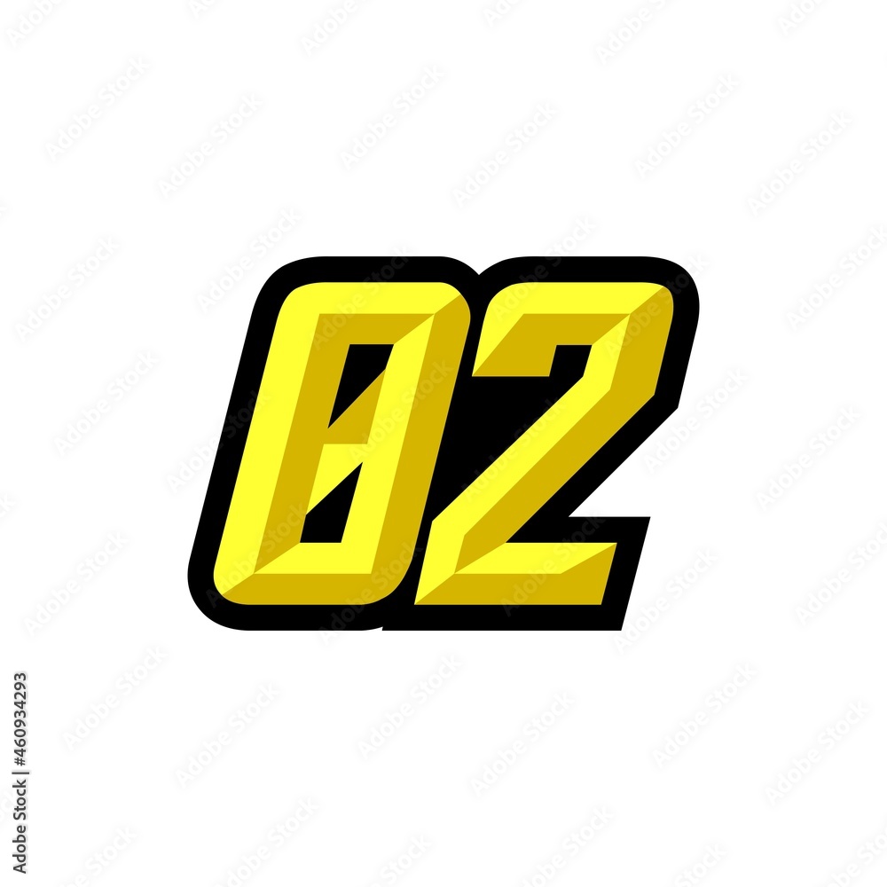 Creative modern logo design racing number 02 Creative modern logo design racing number 02