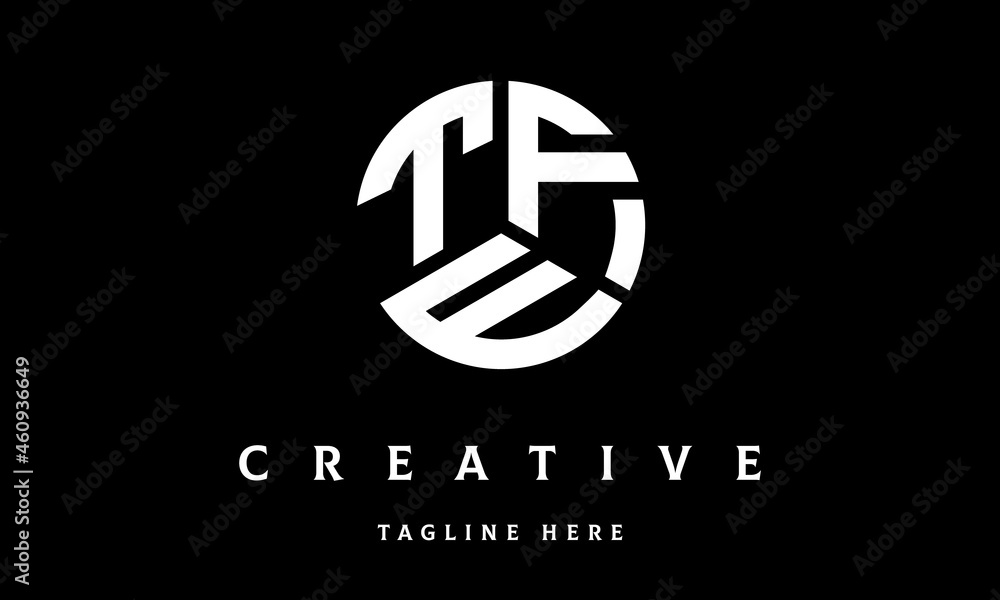 TFE circle three letter logo TFE circle three letter logo