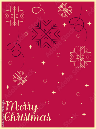 Beautiful Christmas card to wish an happy new year and an happy Holidays Vectorial typography illustration. 