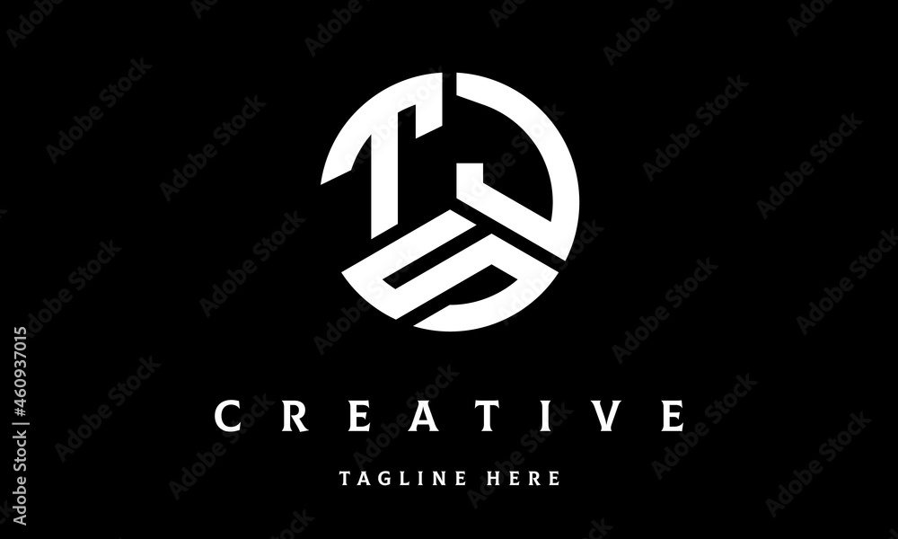 TJS circle three letter logo TJS circle three letter logo