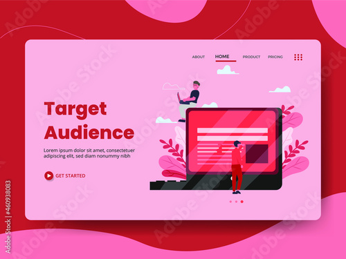 Target Audience Landing Page Illustration