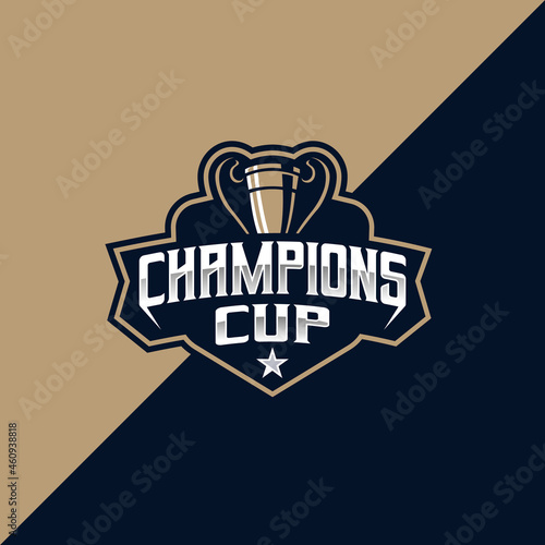 Champions Cup Esport And Sport Logo Template