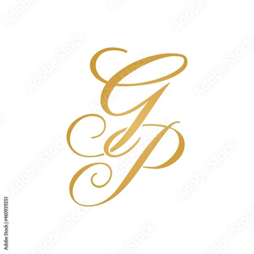 GP initial monogram logo