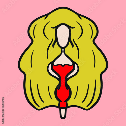 flat icon of glamour women, editable vector file for all of your graphic needs.