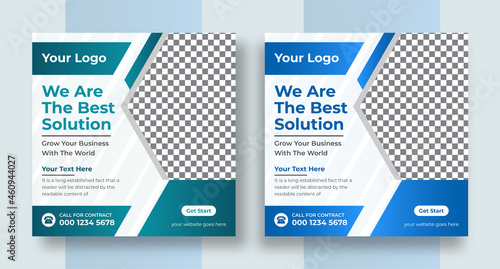 Modern Social square web banner for social media post template design, Facebook Post, Instagram Post template