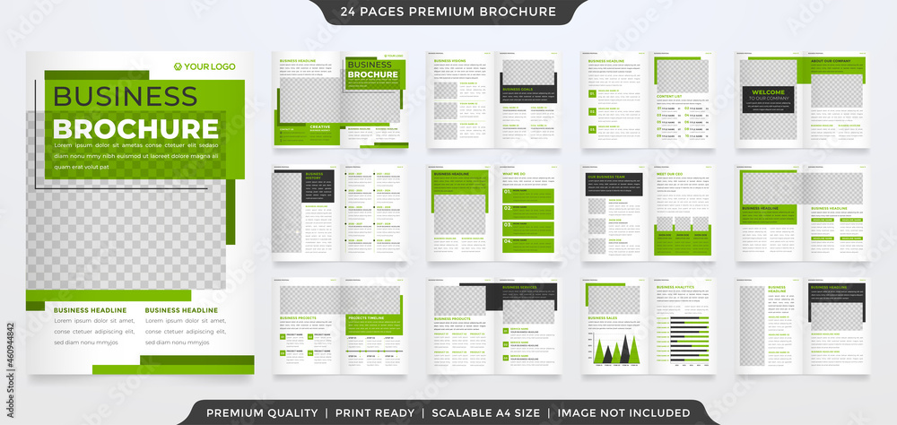 business bifold brochure template with minimalist and modern style business bifold brochure template with minimalist and modern style