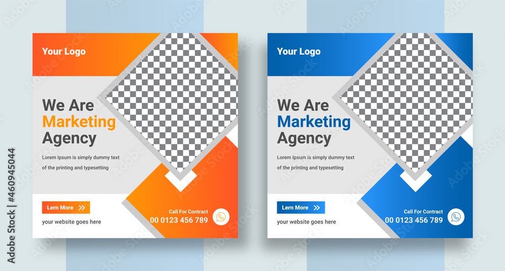 Modern Social square web banner for social media post template design, Facebook Post, Instagram Post template Modern Social square web banner for social media post template design, Facebook Post, Instagram Post template