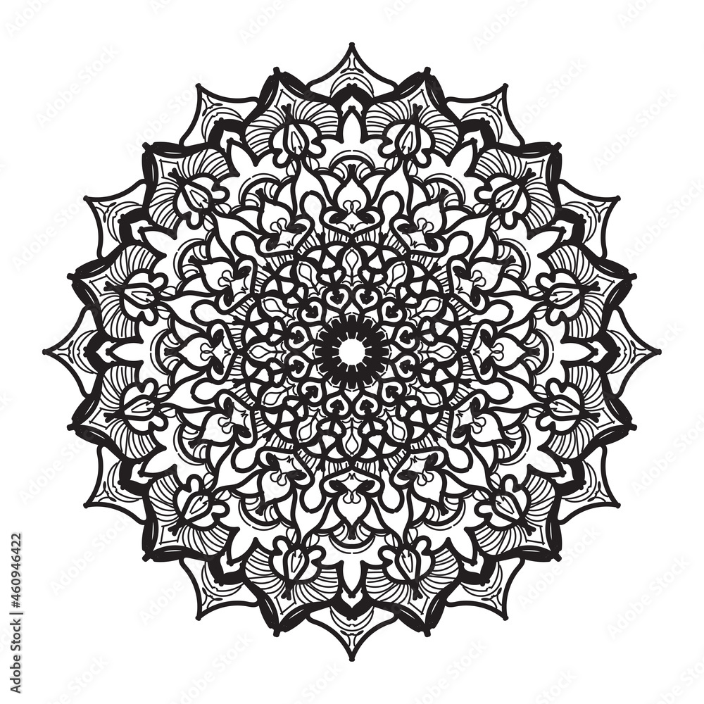 Mehndi Indian Henna tattoo pattern or background Mehndi Indian Henna tattoo pattern or background