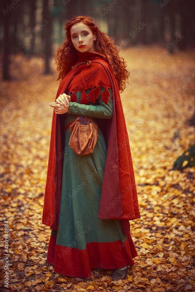 walking in medieval forest walking in medieval forest