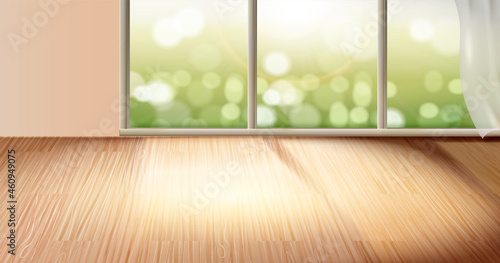 Spacious living room background