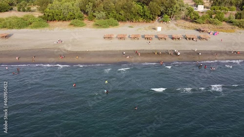 beach drone shots