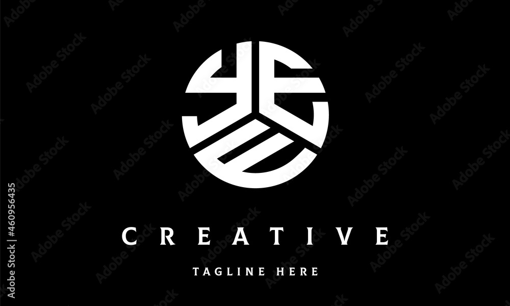 YEE circle three letter logo YEE circle three letter logo